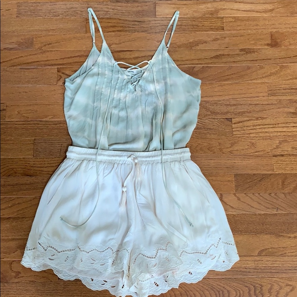 Tie Dye Lace-up tank